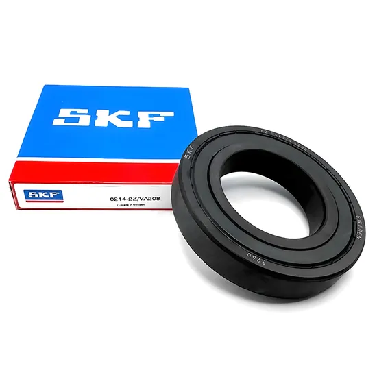 High Temperature Resistant SKF 6214-2Z/VA208 Deep Groove Ball Bearing 70x125x24mm Graphite Cage