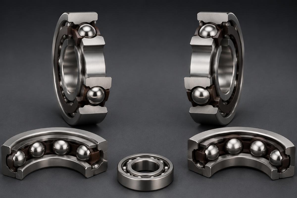 Angular contact bearing internal geometry comparison