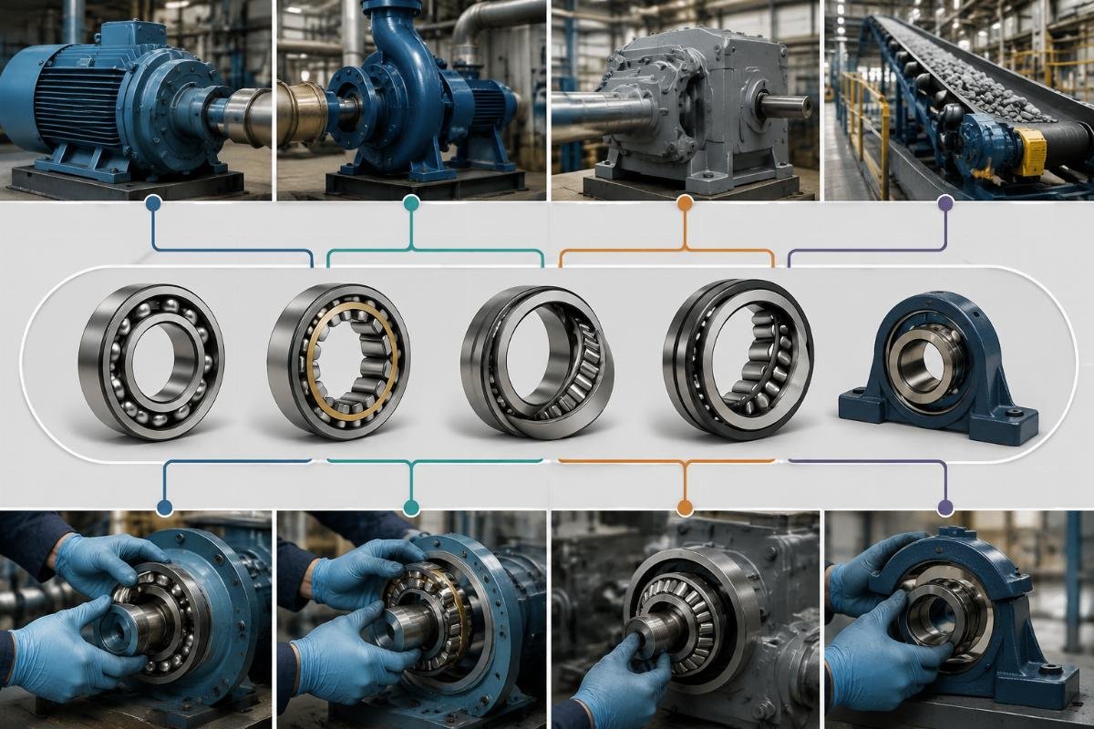 Application-based bearing selection guide for industrial maintenance