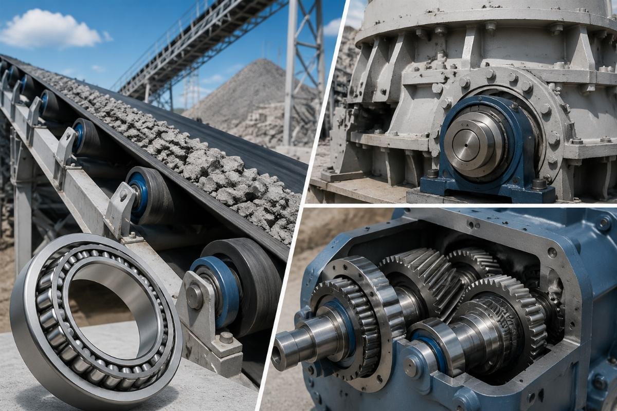 Application scenarios for SKF 30206 in conveyors, crushers, and gearboxes