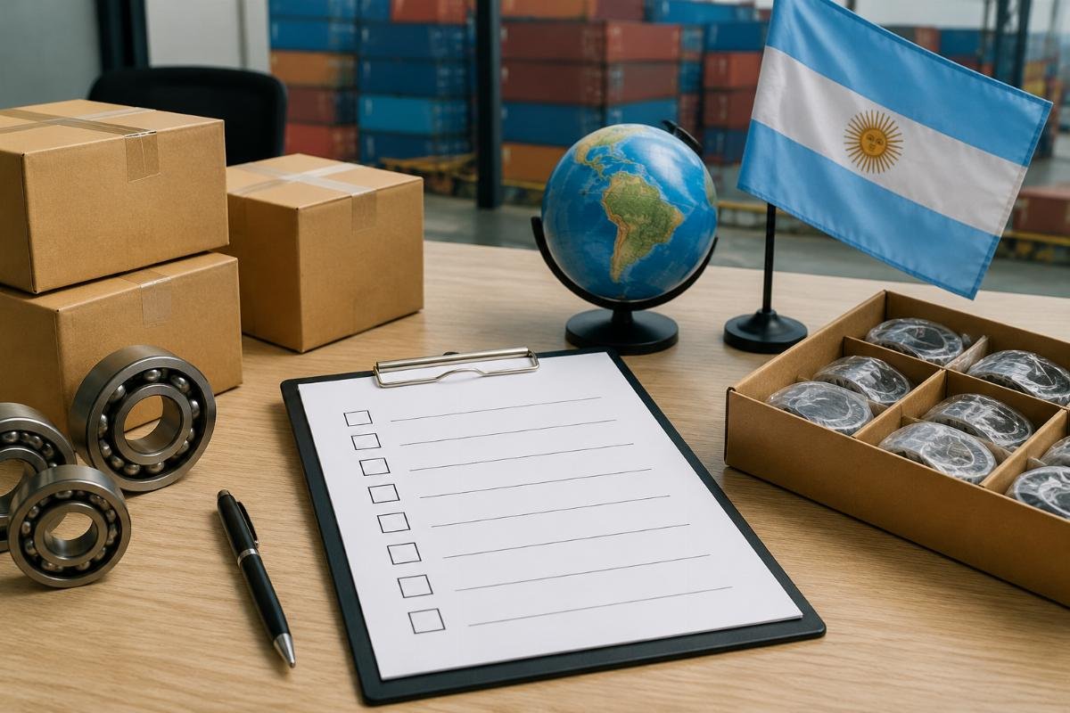 Argentine customs documentation checklist for branded bearing imports