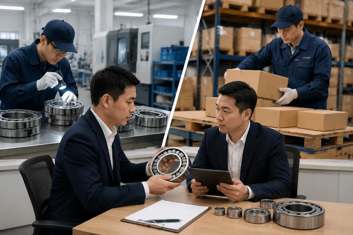 Authorized distributor verification process for industrial bearing procurement