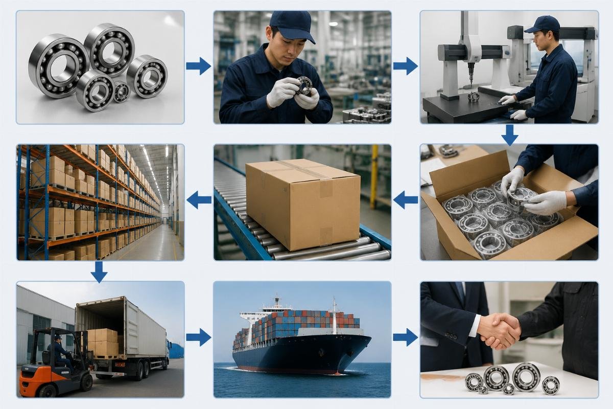 Authorized KOYO bearing supply chain verification flowchart