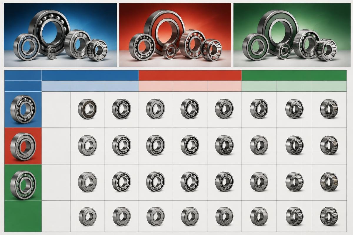 Bearing cross-reference interchange chart SKF NSK FAG