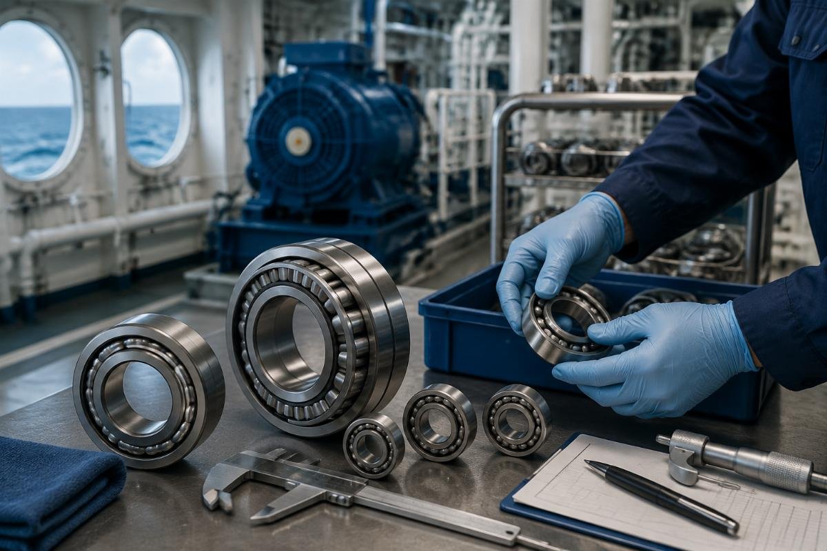 Bearing cross-reference validation layers for marine equipment applications
