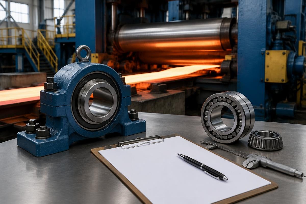 Bearing cross-reference verification checklist for rolling mill chock applications
