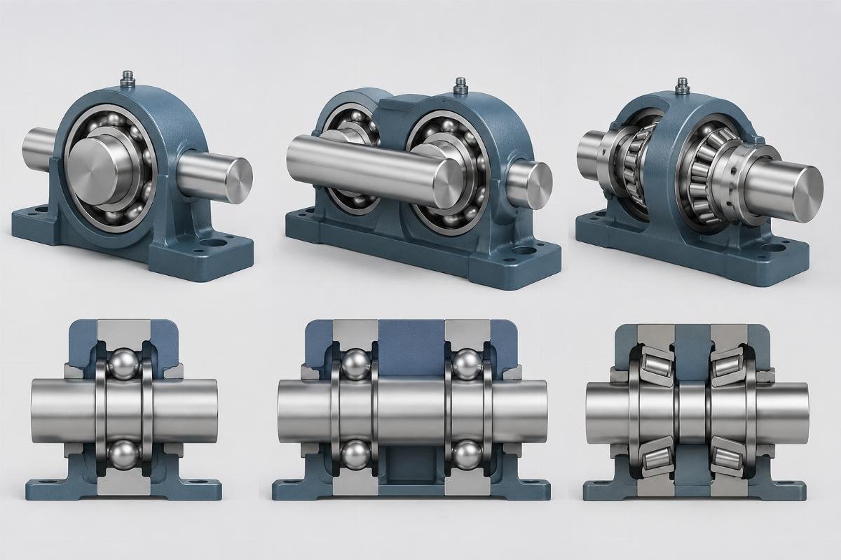 Bearing pairing arrangement DB DF DT