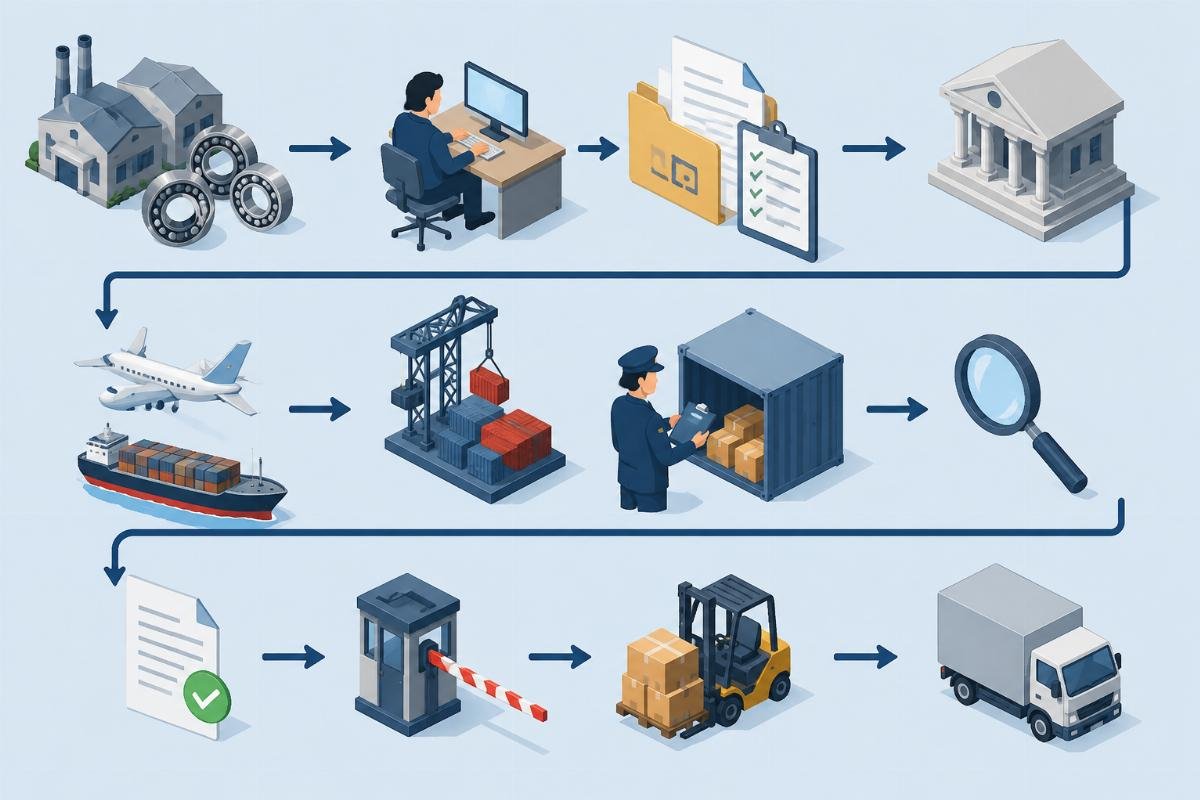 Brazil bearing import customs documentation requirements flowchart