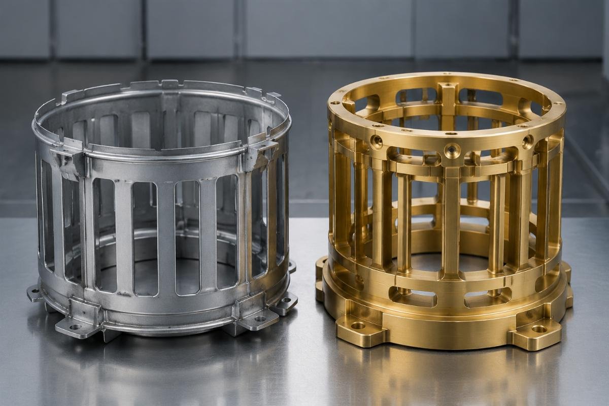 Cage material comparison: stamped steel vs machined brass