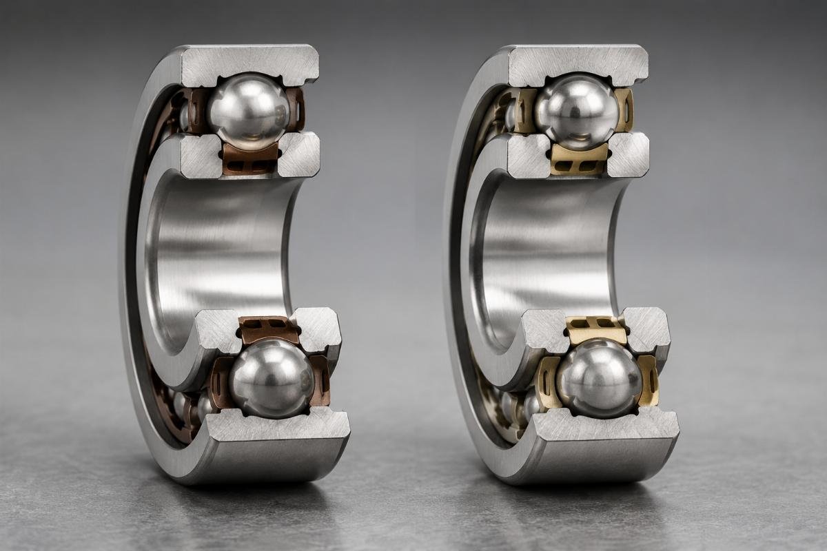 Cage structure comparison between SKF and Timken deep groove ball bearings