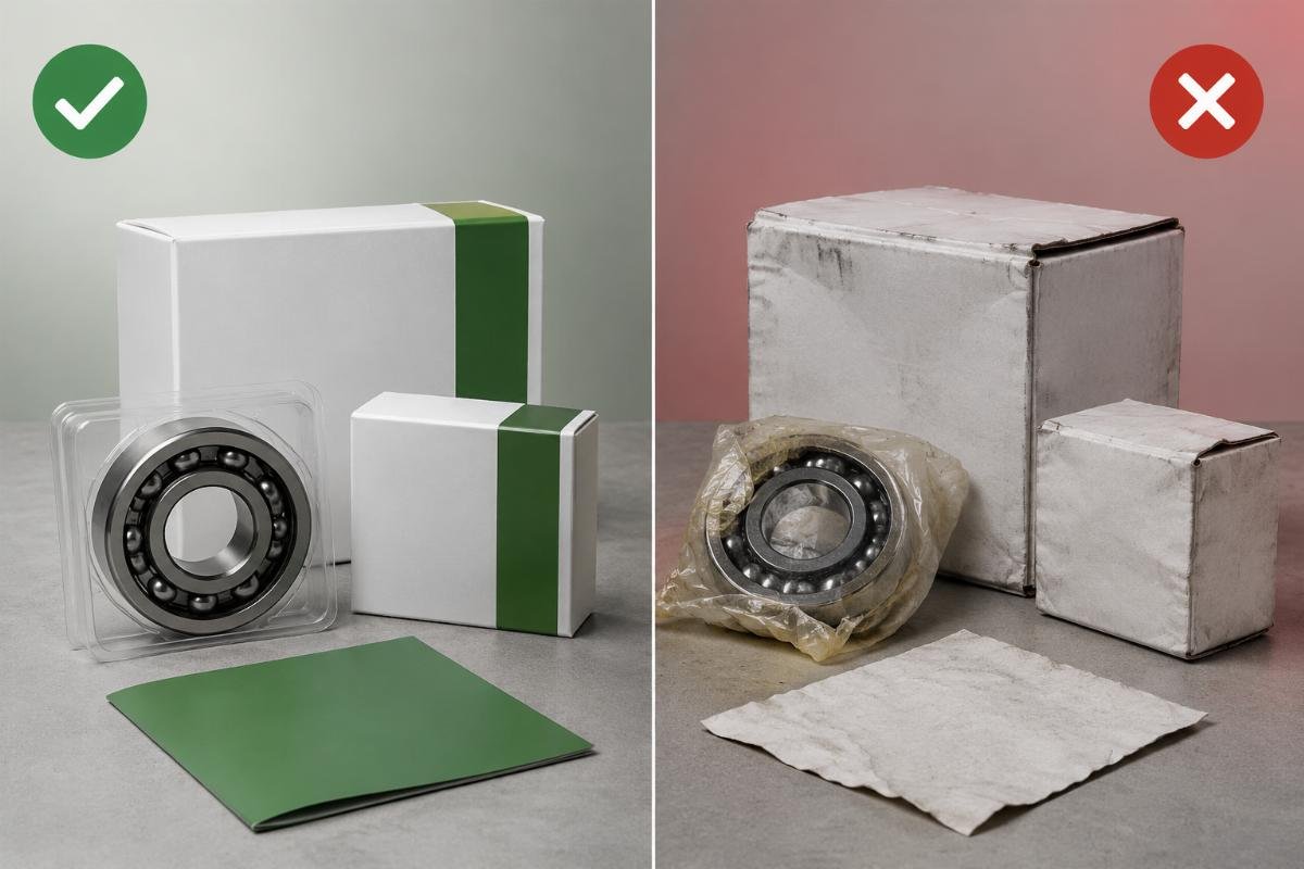 Comparison of authorized versus unauthorized bearing supplier documentation