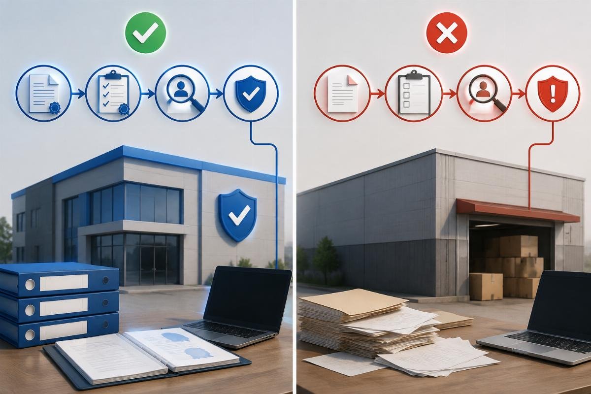 Comparison of authorized versus unauthorized distributor documentation and verification pathways