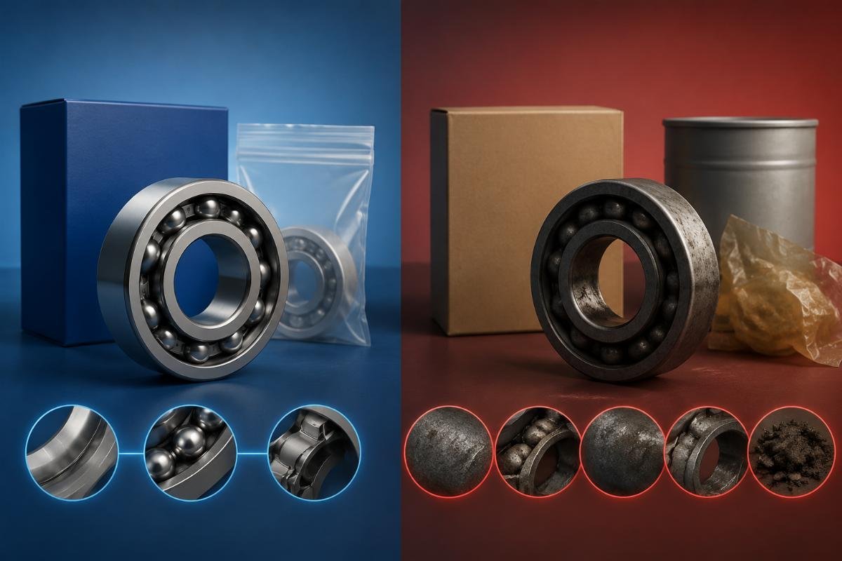 Comparison of authorized vs unauthorized bearing quotation components showing hidden cost elements