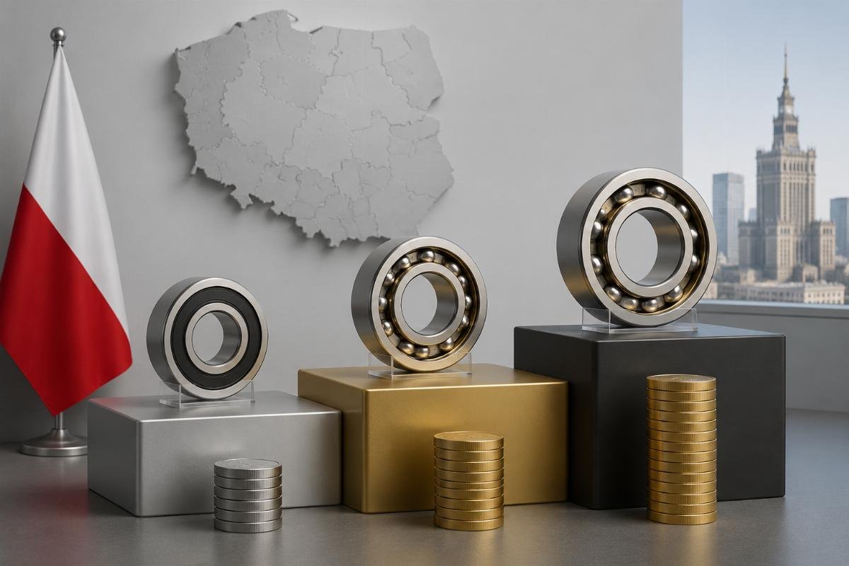 Comparison of NSK bearing pricing tiers across authorization levels in the Polish market