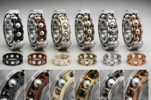 Comparison of SKF cage suffix codes and their structural implications
