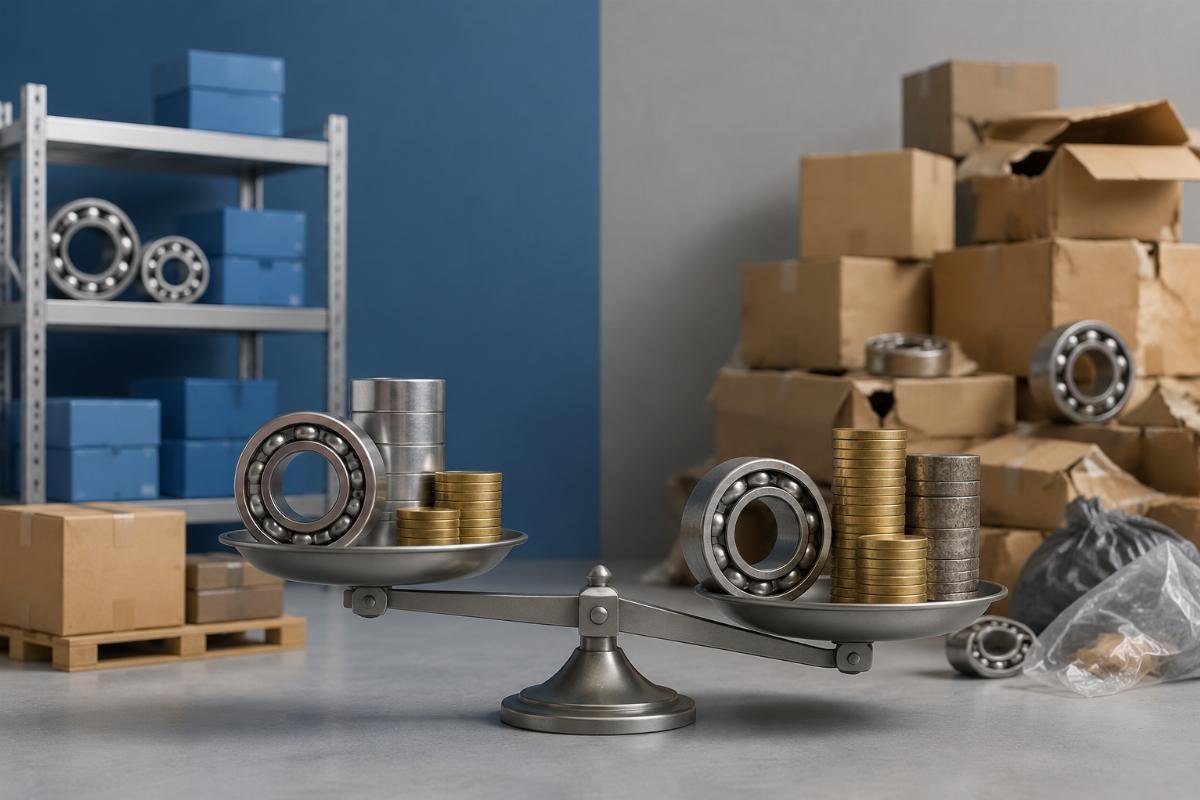 Cost structure comparison between authorized and unauthorized bearing supply channels