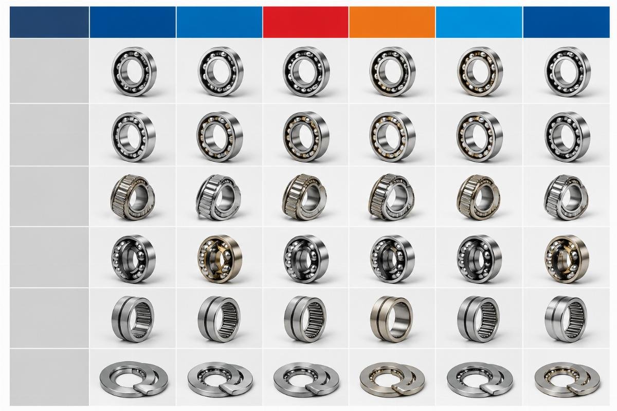 Cross-brand bearing interchange comparison table NSK SKF FAG TIMKEN NTN KOYO