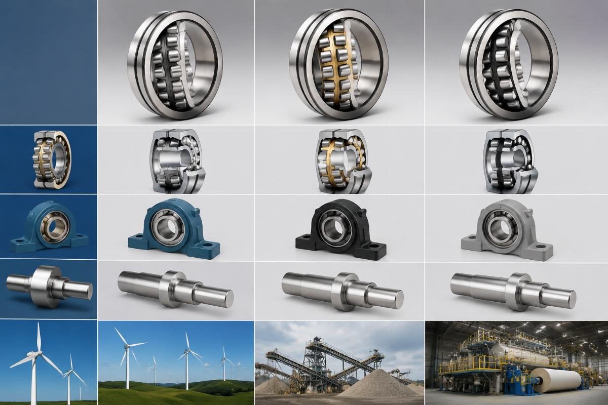 Cross-reference comparison chart for SKF NSK FAG spherical roller bearings