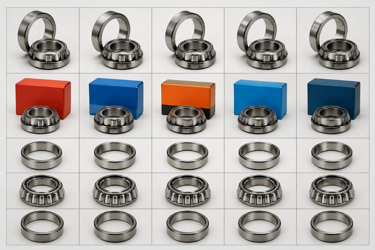 Cross-reference comparison chart of FAG 32218 versus SKF NSK TIMKEN NTN KOYO equivalents
