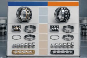 Cross-reference comparison chart of SKF and Timken spherical roller bearing specifications
