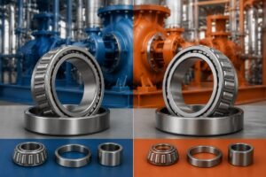 Cross-reference comparison of SKF and Timken tapered roller bearings for API 610 petrochemical pump applications