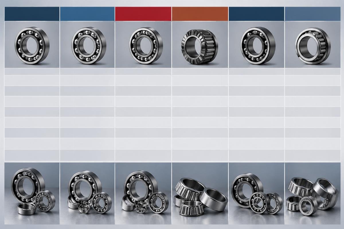 Cross-reference interchange chart for NSK SKF FAG TIMKEN NTN KOYO bearing models