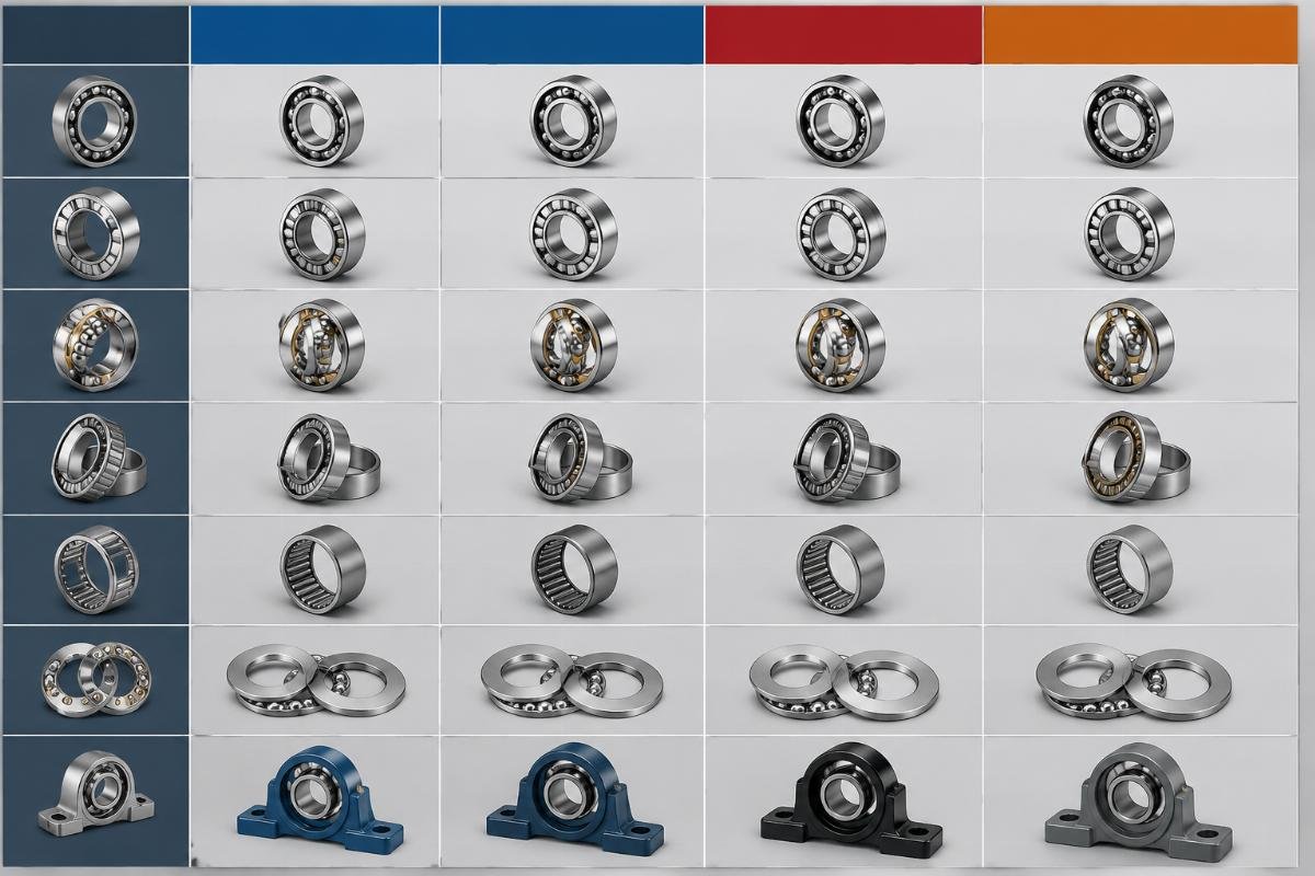Cross-reference interchange chart for SKF NSK FAG TIMKEN bearings