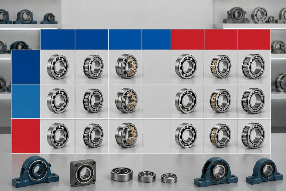 Cross-reference matrix for NSK SKF FAG bearing interchange