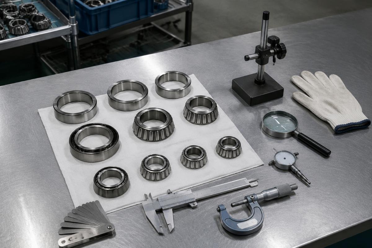 Cross-reference verification checklist for tapered roller bearings
