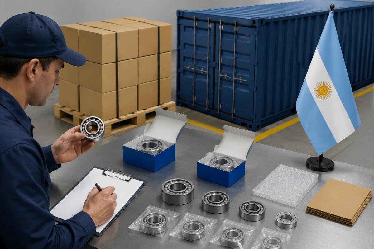 Document checklist for verifying genuine SKF bearing shipments to Argentina