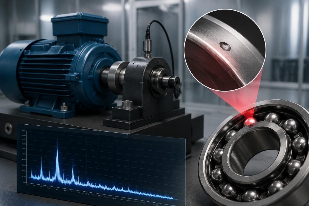 Envelope spectrum analysis detecting early-stage bearing race defect