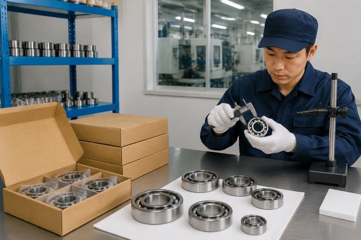 Factory-direct NSK bearing documentation and incoming inspection process