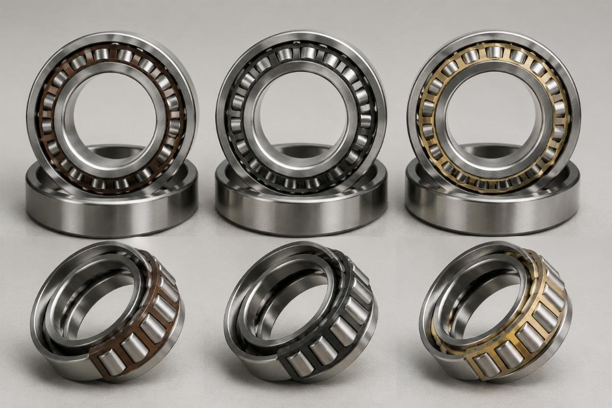 FAG 32218 bearing variants showing different cage types and clearance classes