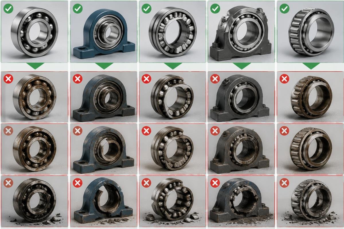 Failure mode comparison chart for cross-brand bearing substitution