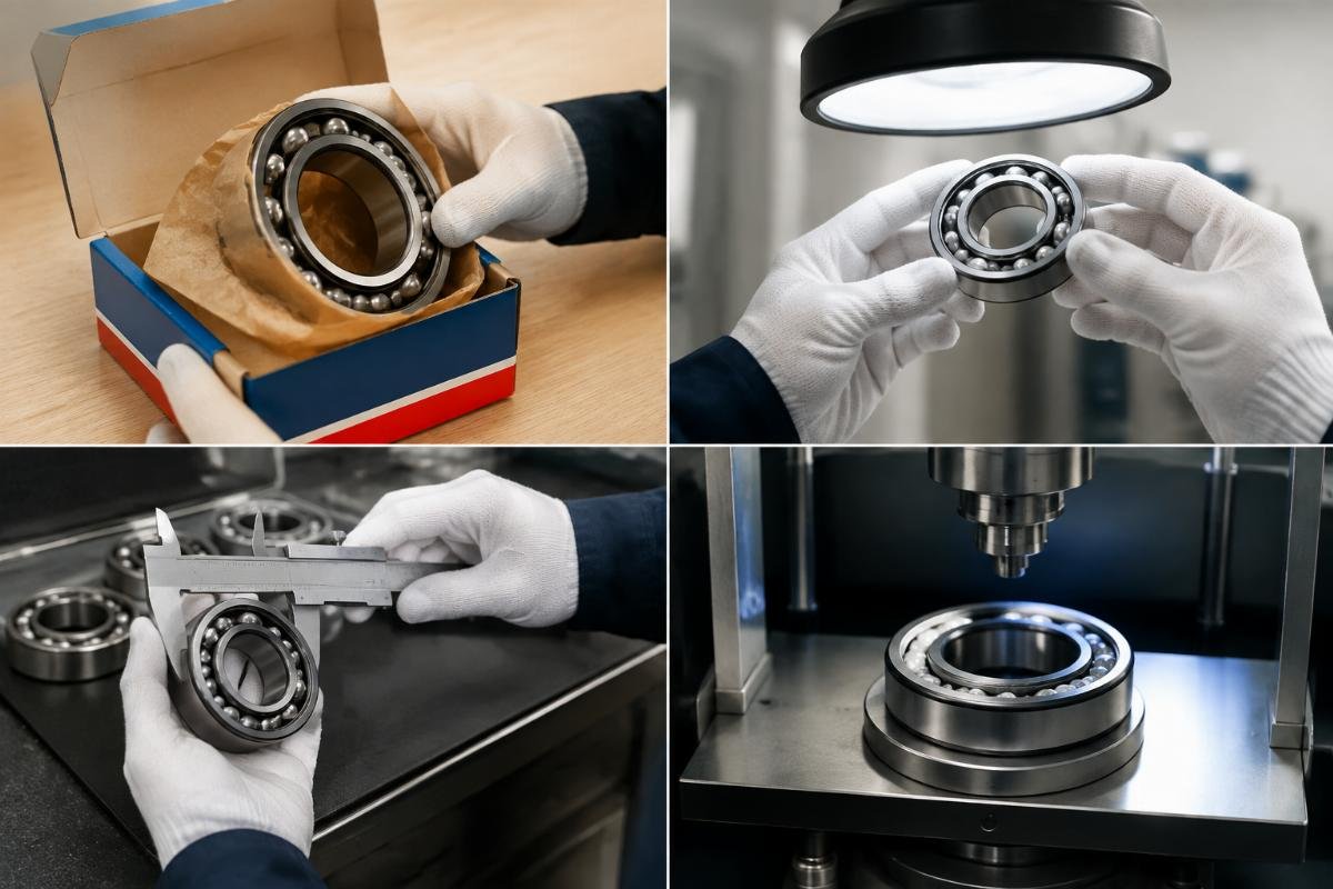 Four-step SKF bearing authenticity verification process