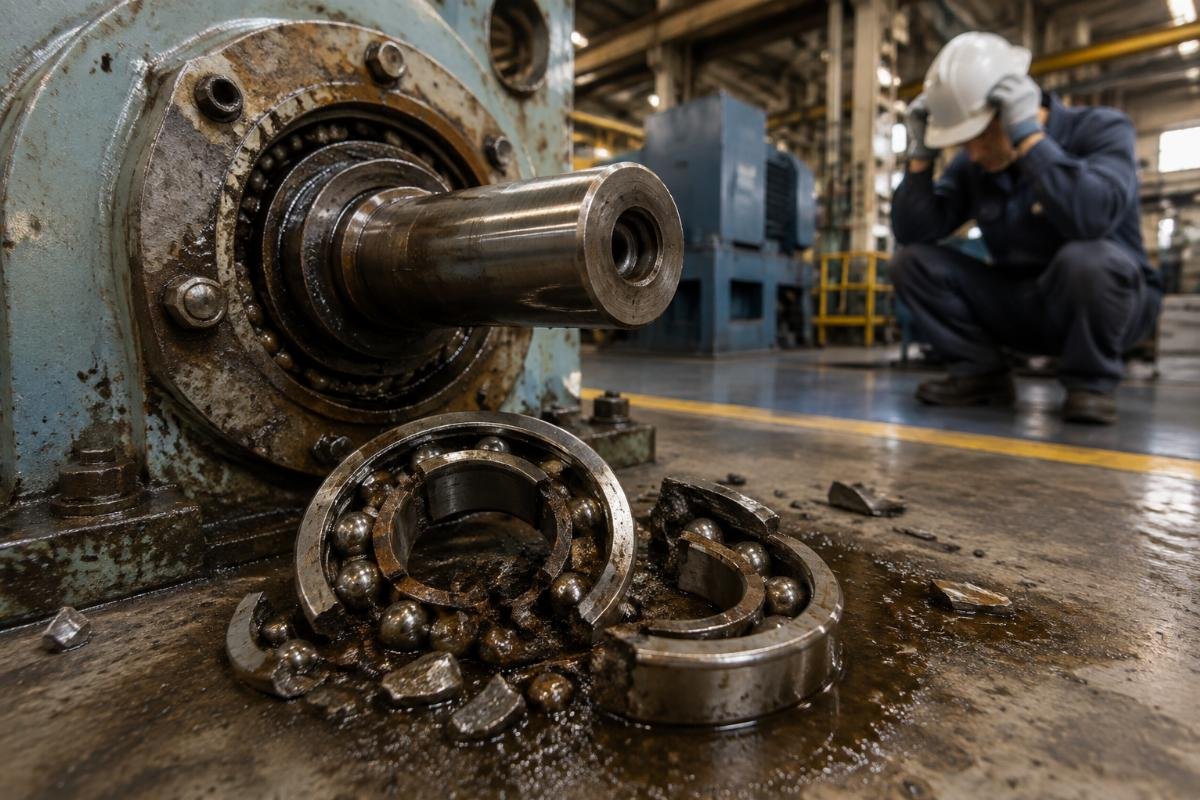 Industrial equipment downtime caused by counterfeit bearing failure
