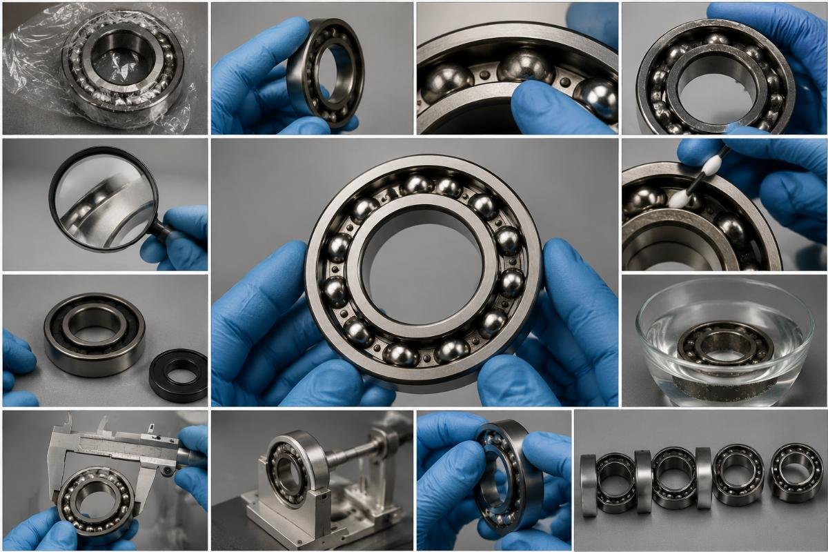 Inspection checklist for detecting refurbished SKF bearings