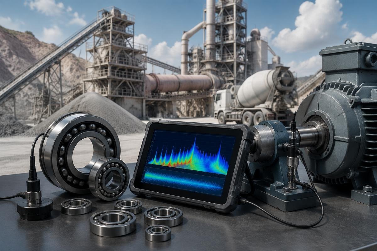 Mining and cement application bearing model frequency analysis