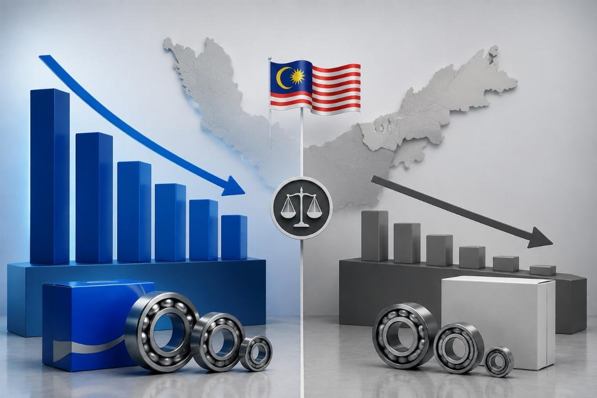 NSK bearing price comparison chart showing authorized versus unauthorized channel pricing in Malaysia
