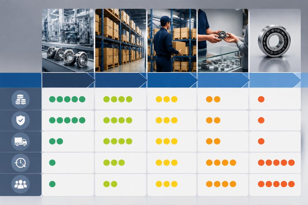 NSK bearing price comparison matrix across distribution channel tiers