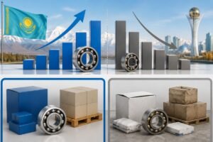 NSK bearing price tier comparison chart for Kazakhstan market showing authorized distributor versus grey market pricing structure