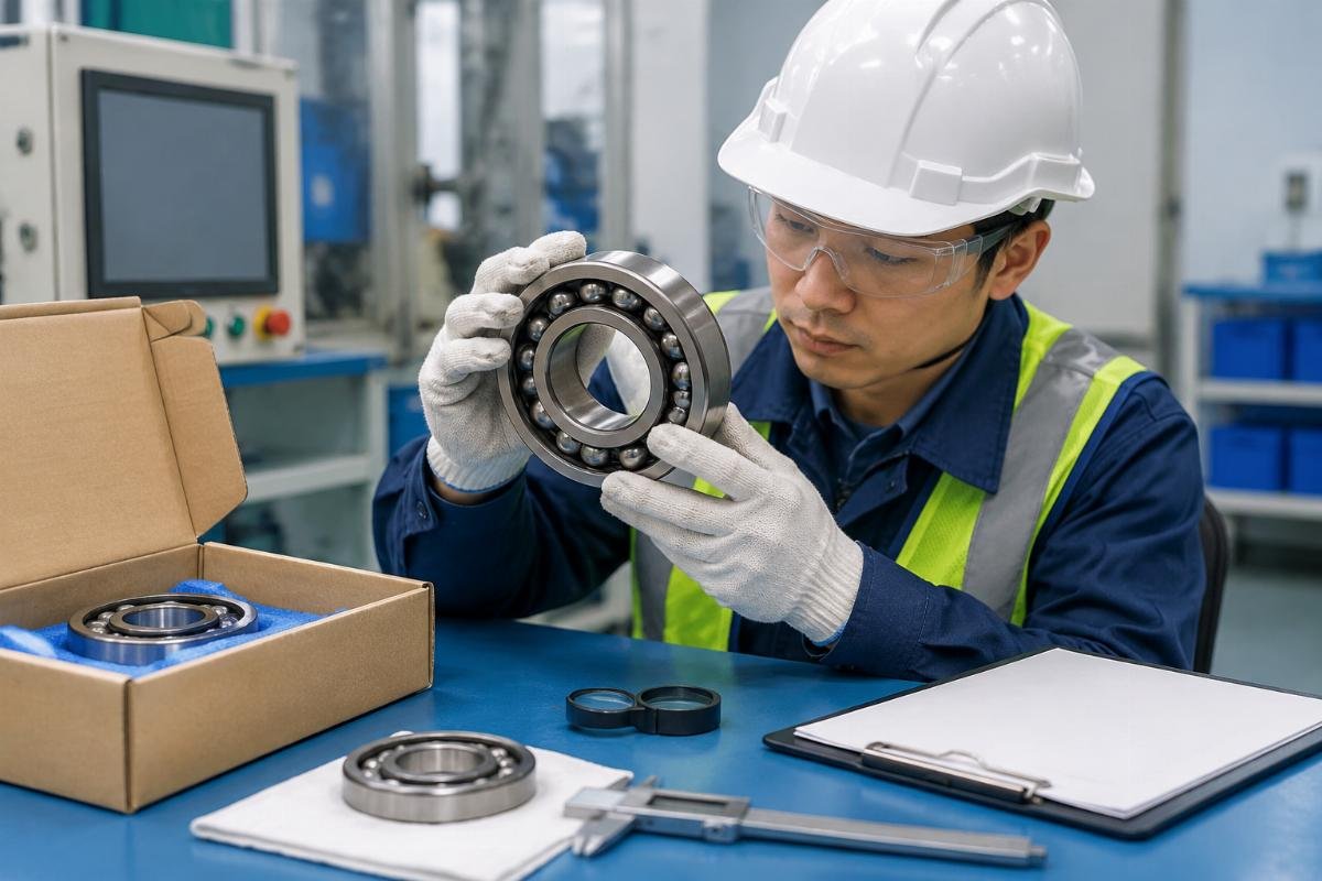 Physical inspection checklist for genuine SKF bearing verification