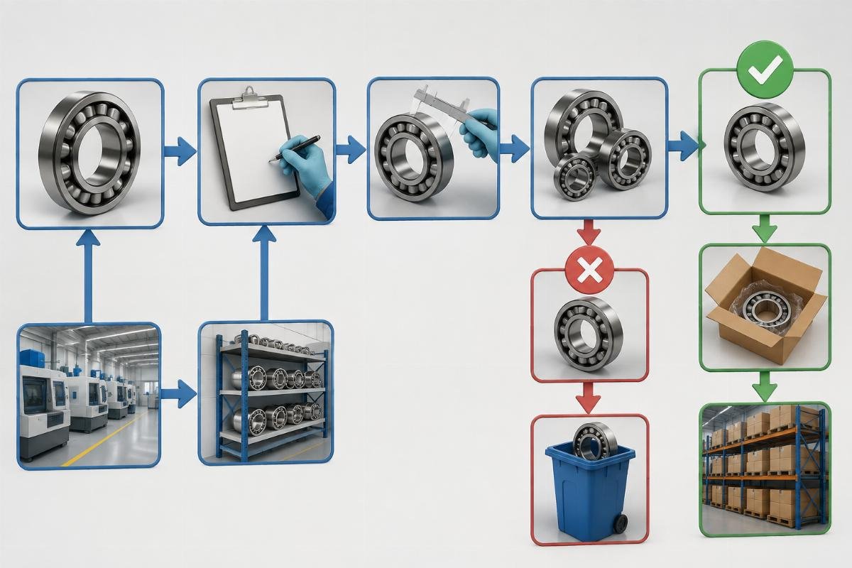 Procurement mistake prevention flowchart for cylindrical roller bearing interchange orders