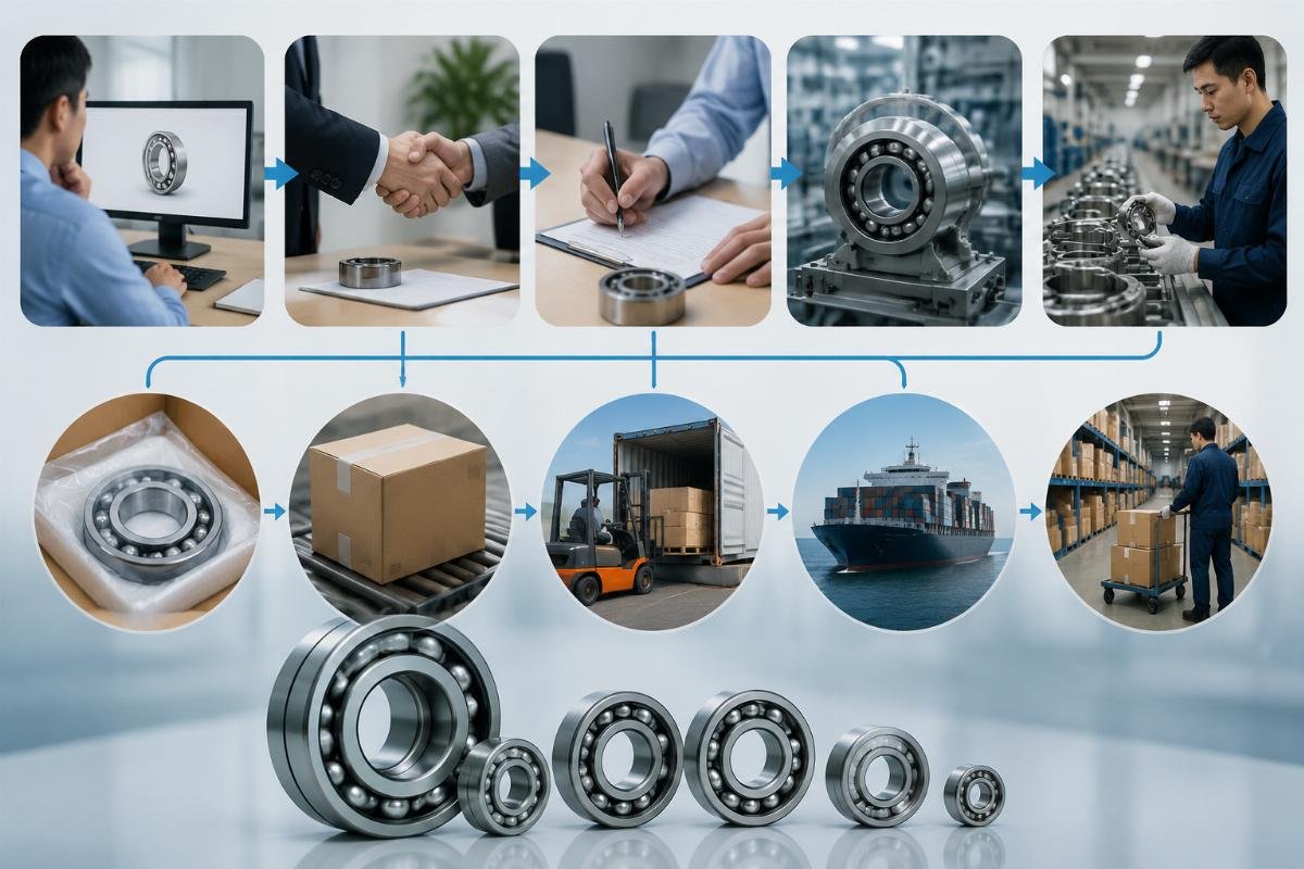 Quotation breakdown and lead time workflow for authorized NSK bearing procurement from China