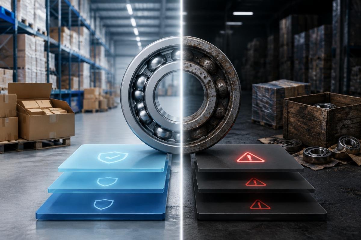 Risk and cost layer comparison between authorized and gray-market bearing supply channels