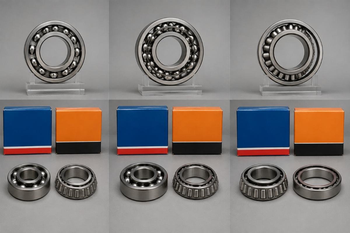 Side-by-side authorized pricing tier comparison for 6205, 22320, and 32218 across SKF and Timken