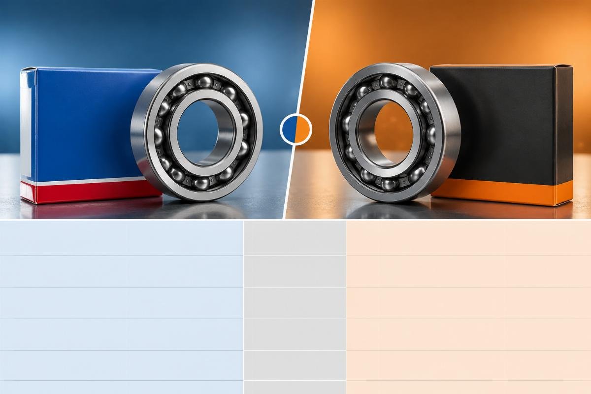 SKF 7208 BEP vs Timken 7208WN cross-reference comparison chart