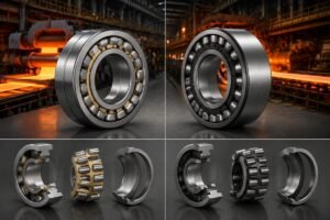 SKF and Timken bearing comparison for steel mill rolling applications showing structural differences