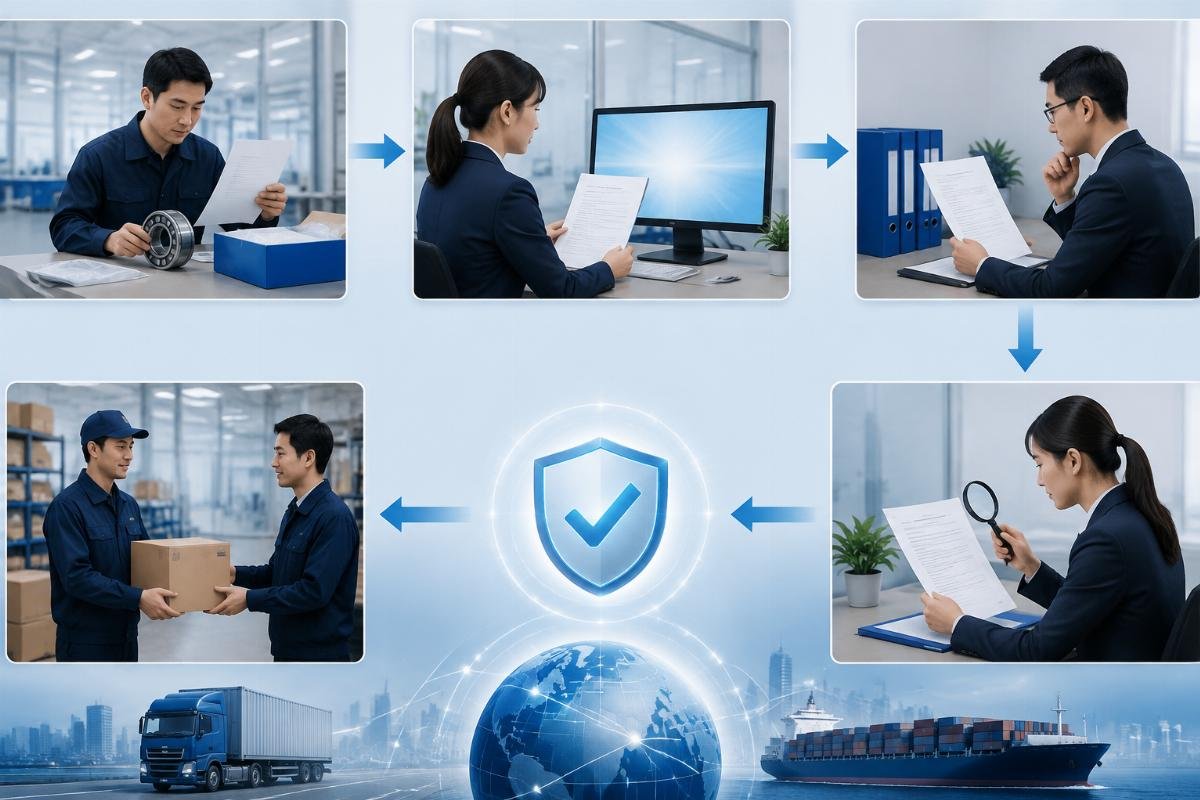 SKF authorization certificate and certificate of origin document verification workflow
