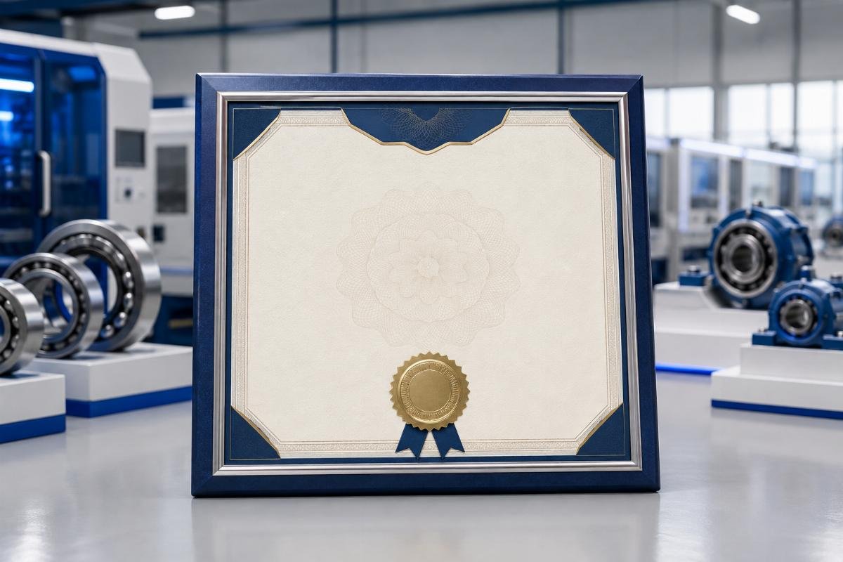 SKF authorized distributor certificate with validity period and product scope highlighted